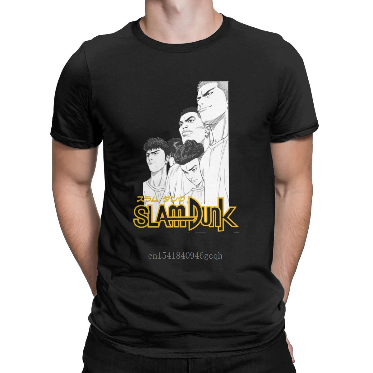 

Vintage The Bad Boys Are Back Slam Dunk T-Shirts Men Crewneck 100% Cotton T Shirts Japanese Anime Tees Gift Idea Clothes