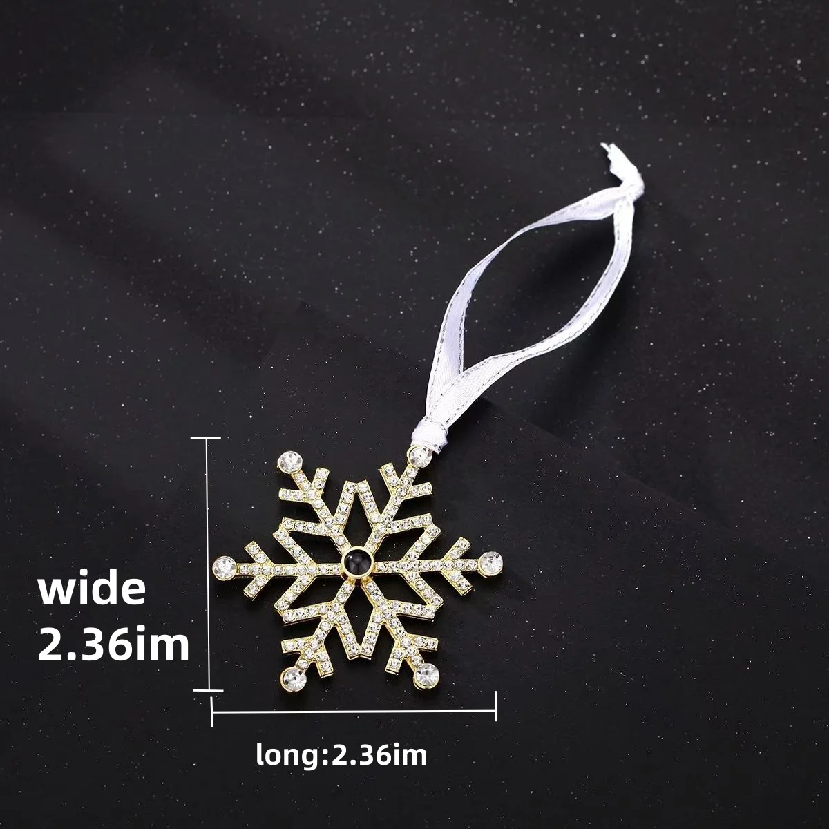 Проекционный кулон в виде снежинки подвеска с фотографией на заказ