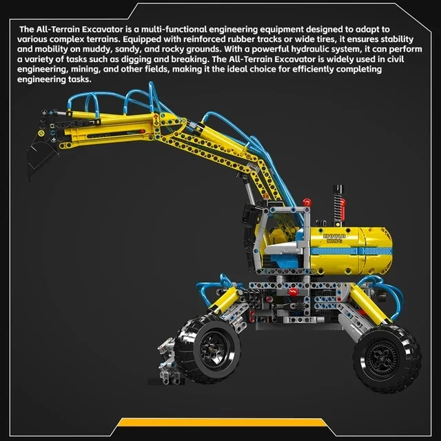 17060 технический вездеходный экскаватор Mold KING модельные комплекты с