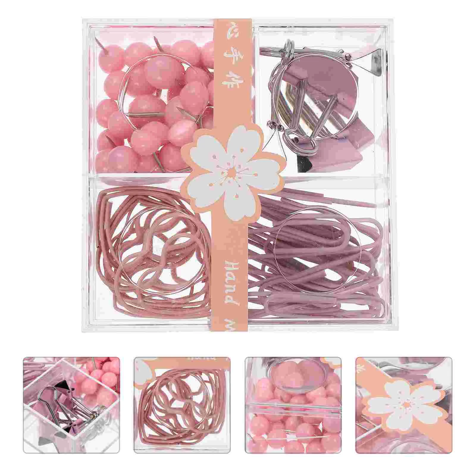 

1 Set Creative Paper Clips Drawing Pin Binder Clips Set Bookmark Clips