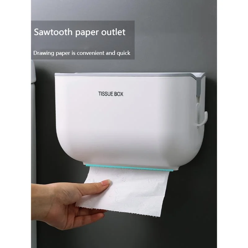 Коробка для туалетной бумаги без перфорации водонепроницаемая настенная