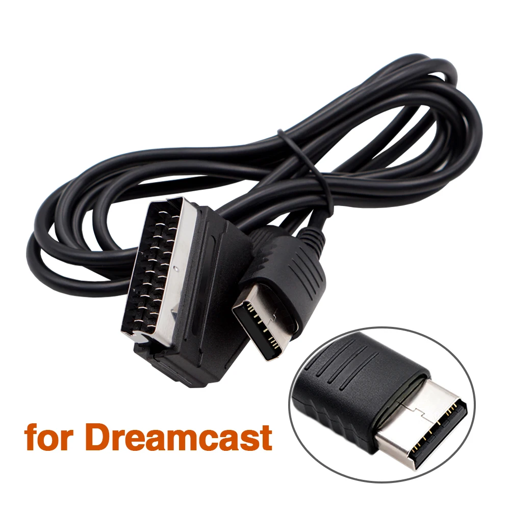 1 8 м RGB Scart кабель для PS2/PS1/PS3/SEGA MD1/MD2/Dreamcast/Saturn/XBOX 360 Ретро видеоигры Consoels от bitfunx |