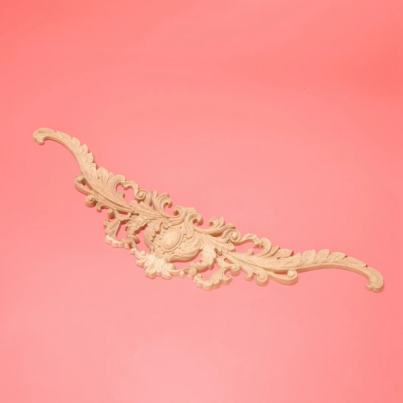 Акция! Винтажная деревянная резная угловая аппликация в виде растений настенная