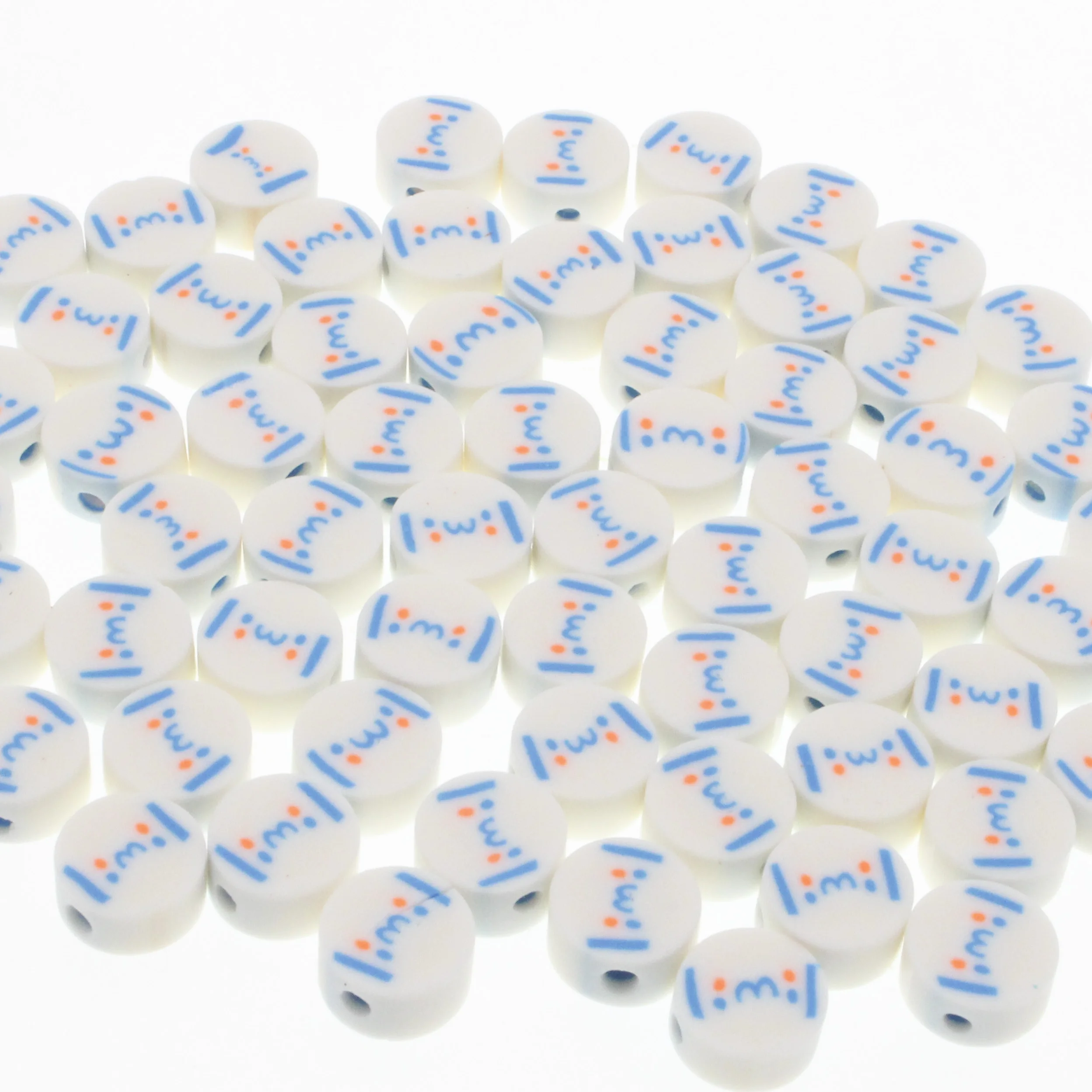 CHONGAI 30/50/100 шт., искусственные бусины из полимерной глины, разделительные бусины для изготовления ювелирных изделий, DIY, аксессуары для браслетов, ожерелий 10 мм