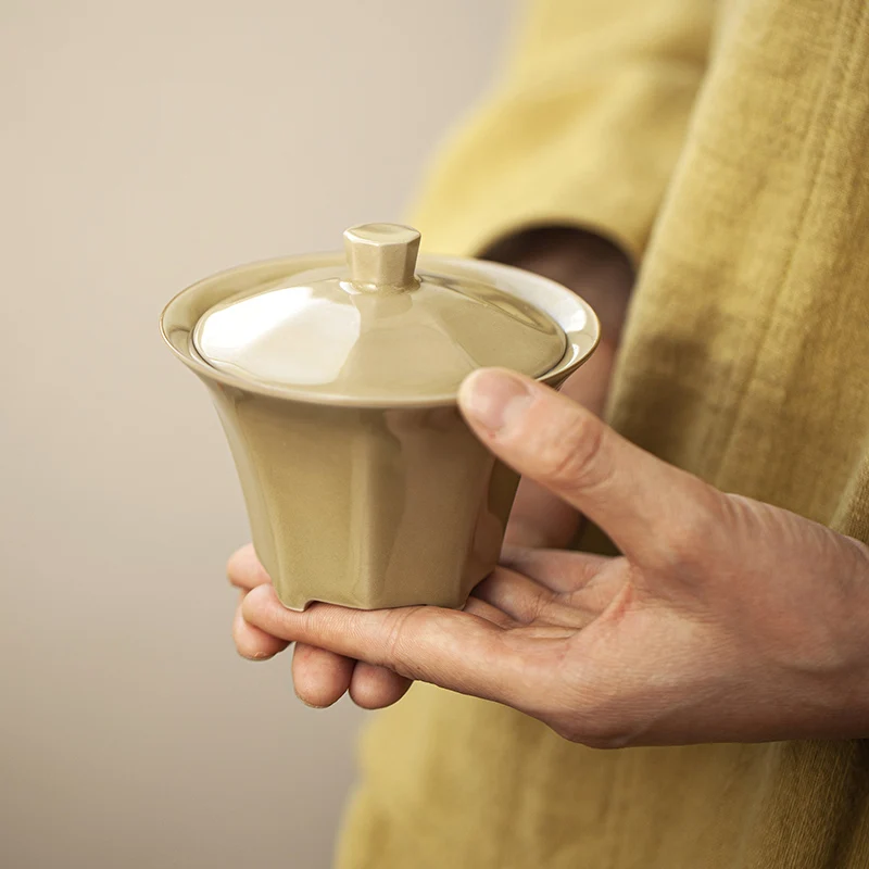 Dingyao Huangbafang Laicai Gaiwan мастер чашка чай один Кунг фу набор высокого качества