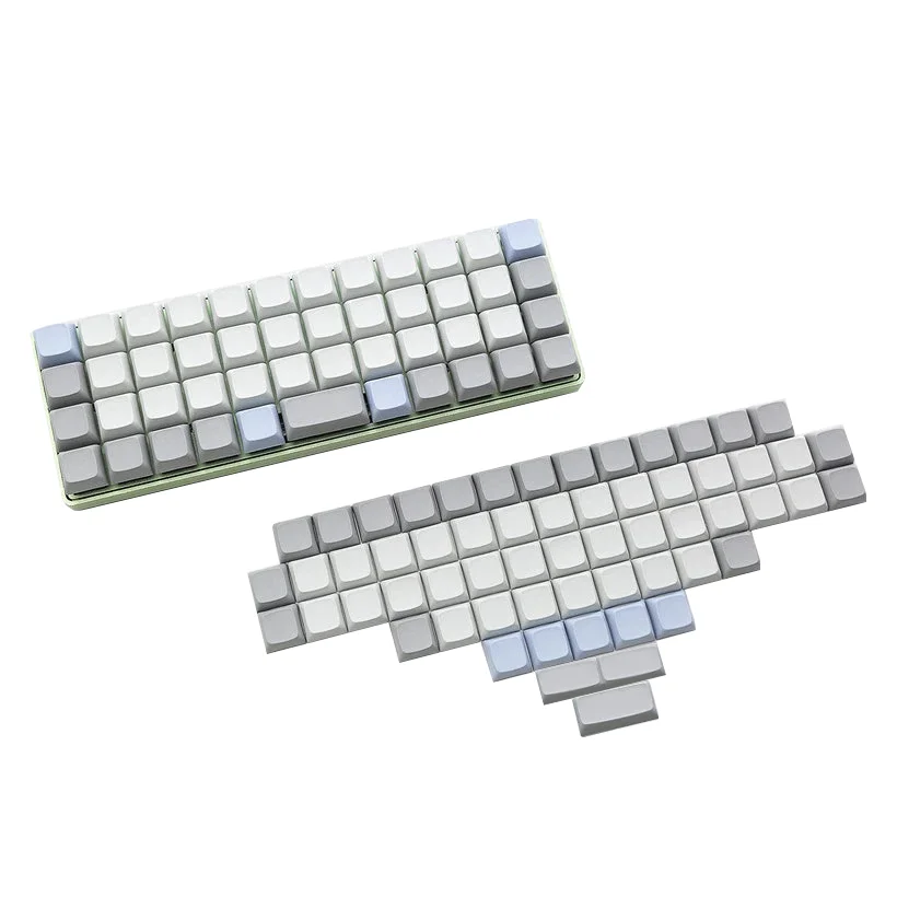 Фото XDA V2 DSA Пустые цветные колпачки для клавиш из ПБТ для оригинальной раскладки клавиатуры MX XD75 ID75 Split 36 Corne Split 46 Planck Preonic Niu40 №4