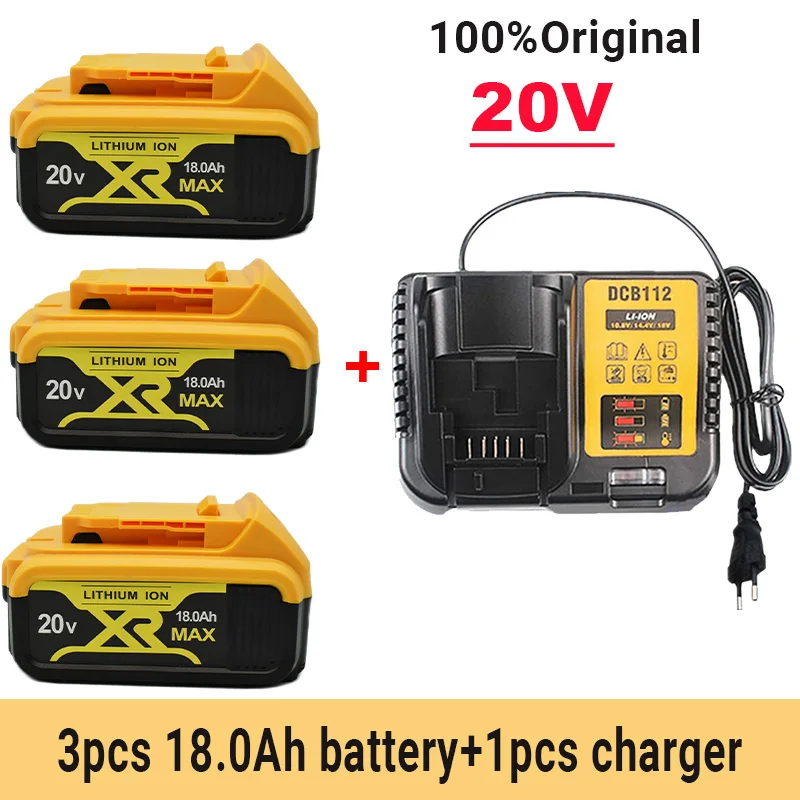 

2023 Original 20V18000mah for Dewalt DCB200 RechargeableLi-ion Battery 20V MAX Replacement for DeWalt DCB205 DCB201 DCB203 Power