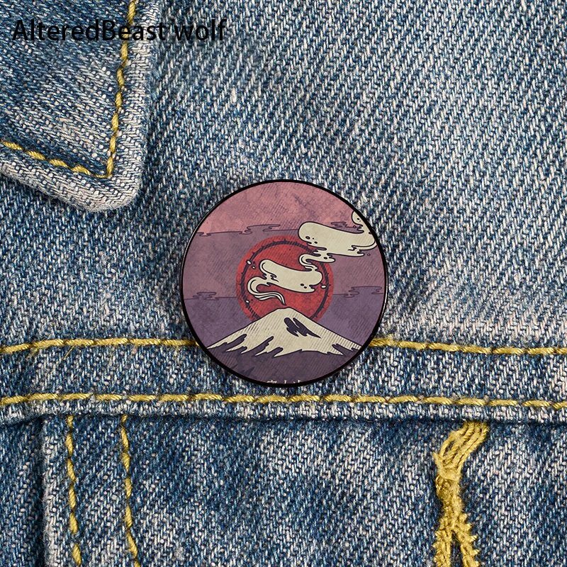 

Fuji Cartoon Printed Pin Custom Funny Brooches Shirt Lapel Bag Cute Badge Cartoon Cute Jewelry Gift for Lover Girl Friends