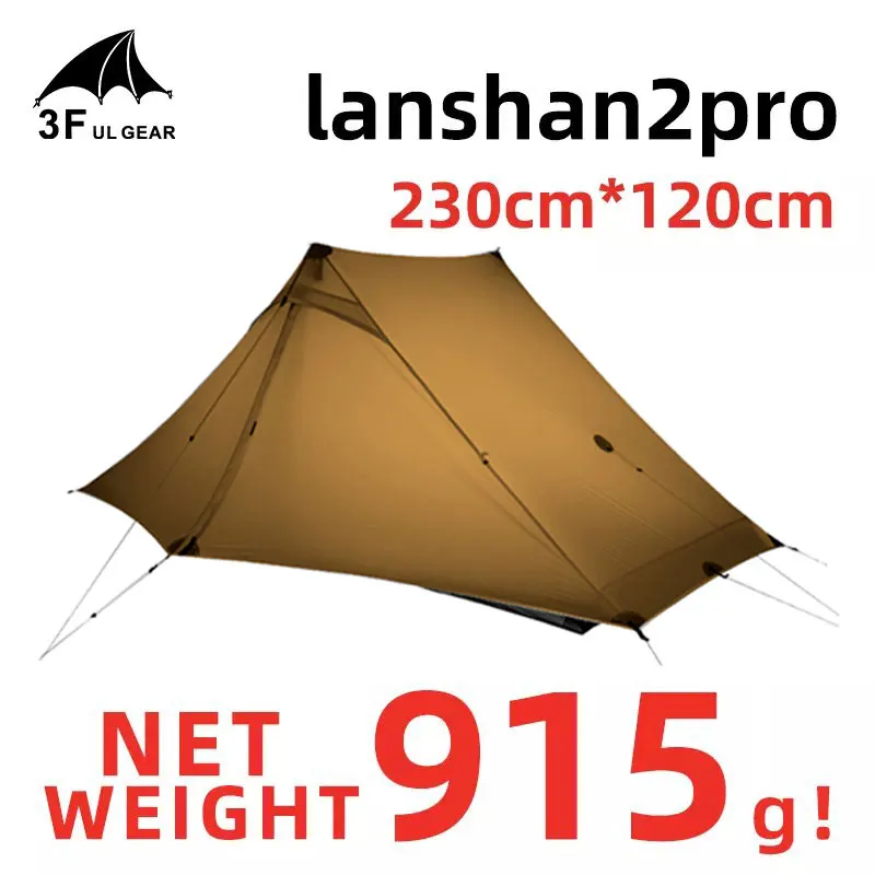 3F UL GEAR Lanshan Pro одинарная двойная палатка Выходная 3-4 сезона Ультралегкая 20D