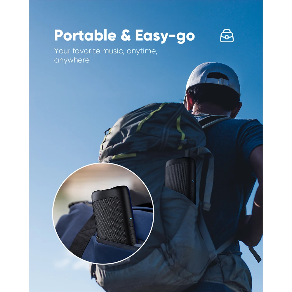 Портативная беспроводная Bluetooth-колонка WISE TIGER 10 Вт HD-звук BT5.3