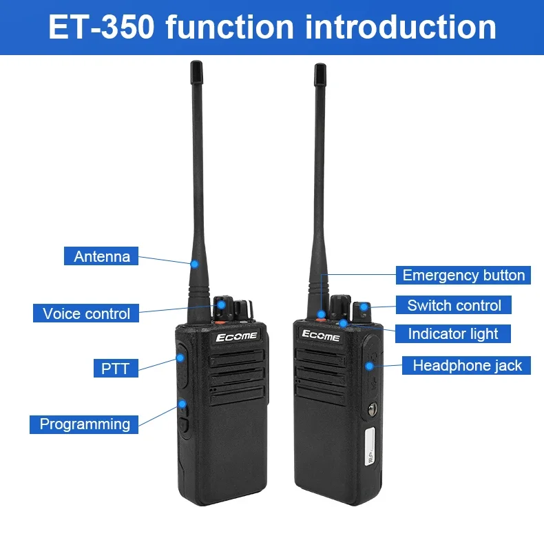 Ecome ET-350 Цифровая Рация