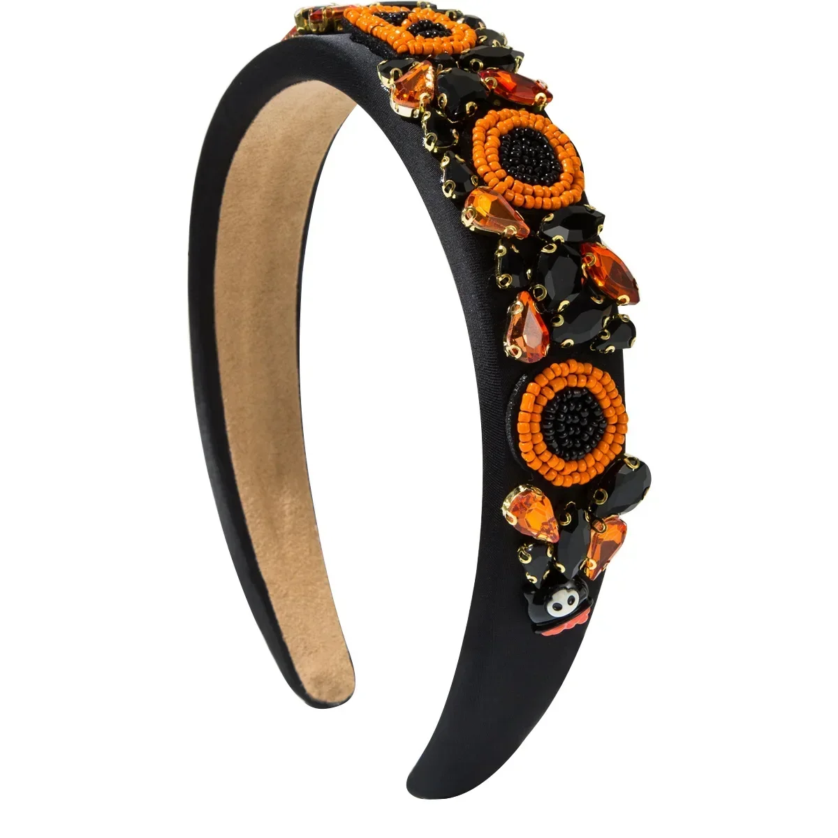Женская повязка на голову для Хэллоуина с инкрустированными бриллиантами