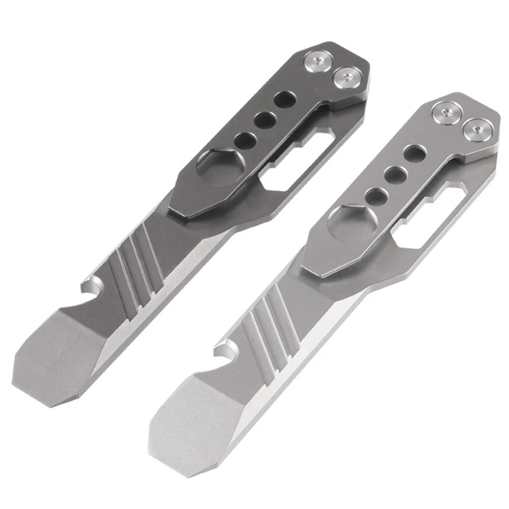 

Multi-functional Crowbar Survival EDC Tool Titanium Alloy Wrench Bottle Opener Corkscrew Outdoor Hunting Camping Accessories