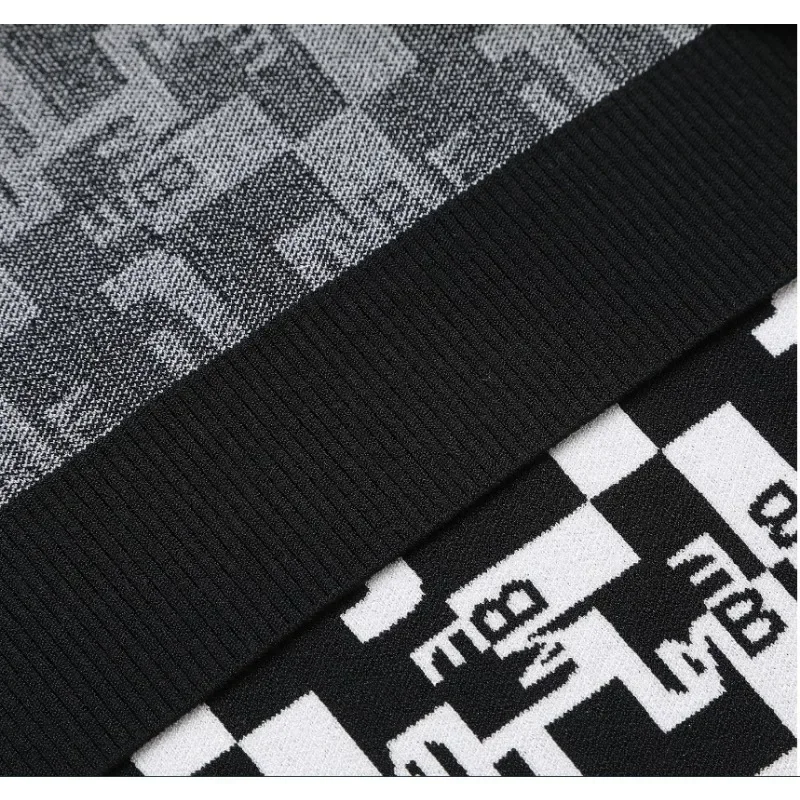 Осень и зима новый мужской вязаный свитер модный приталенный топ пуловер с