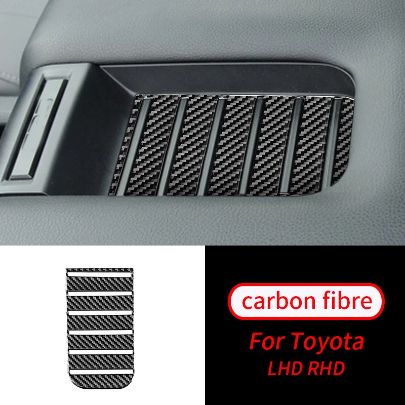 

For Toyota Tundra 2014-2018 1Pcs Real Carbon Fiber Armrest Storage Box Bottom Interior Trim Car Interior Accessories