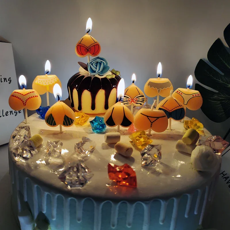 Бикини в виде свечи на день рождения милый мультяшный сексуальный женский