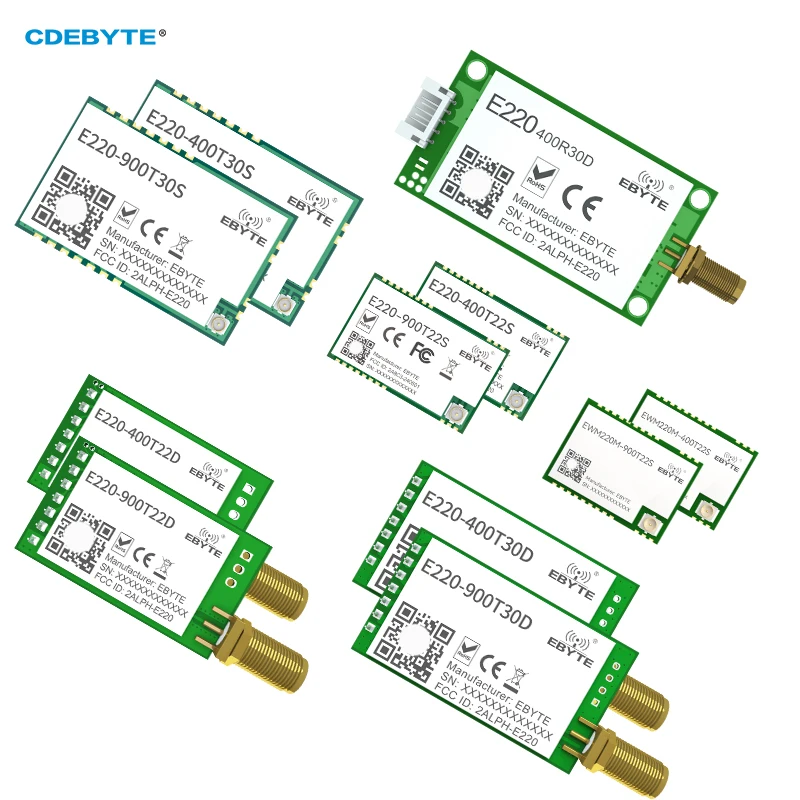 Фото Модуль LLCC68 LoRa CDEBYTE E220, серия 433/868/915 МГц, модуль UART 22/30 дБм, маломощный дальний передатчик WOR, приемник №3