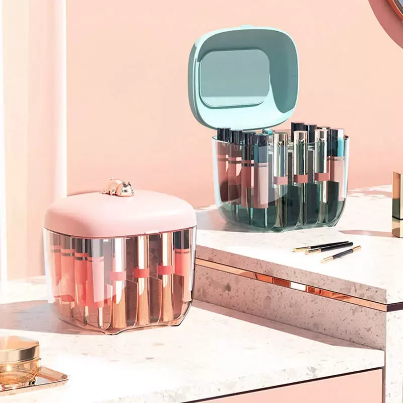 

Transparent Cosmetic Storage Box Makeup Drawer Organizer Jewelry Lipstick Box Make Up Container Desktop Beauty Storage Case