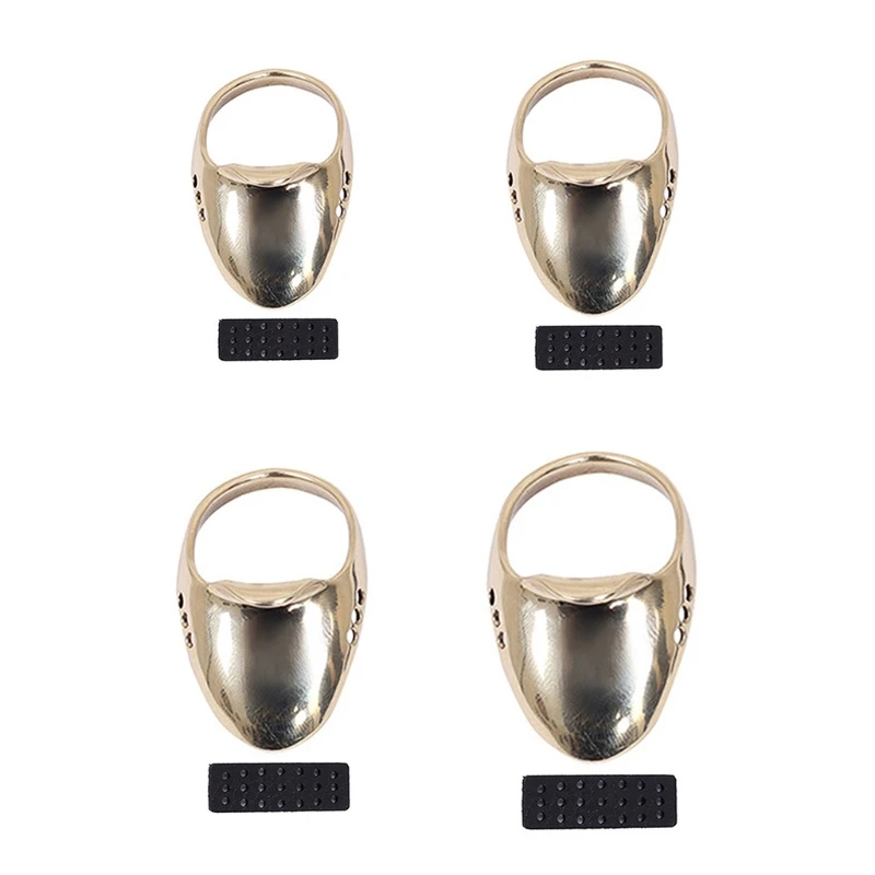 

18/20/22/24mm Brass Archery Supply Lightweight Thumb Finger Guard Ring Buckle Hand Decoration Finger Protector Tool