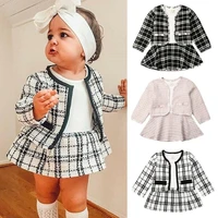 baby girls clothing sets 2pcs spring autumn toddler coats dress fashion party suits for bewborn bebe infants birthday outfits 3y