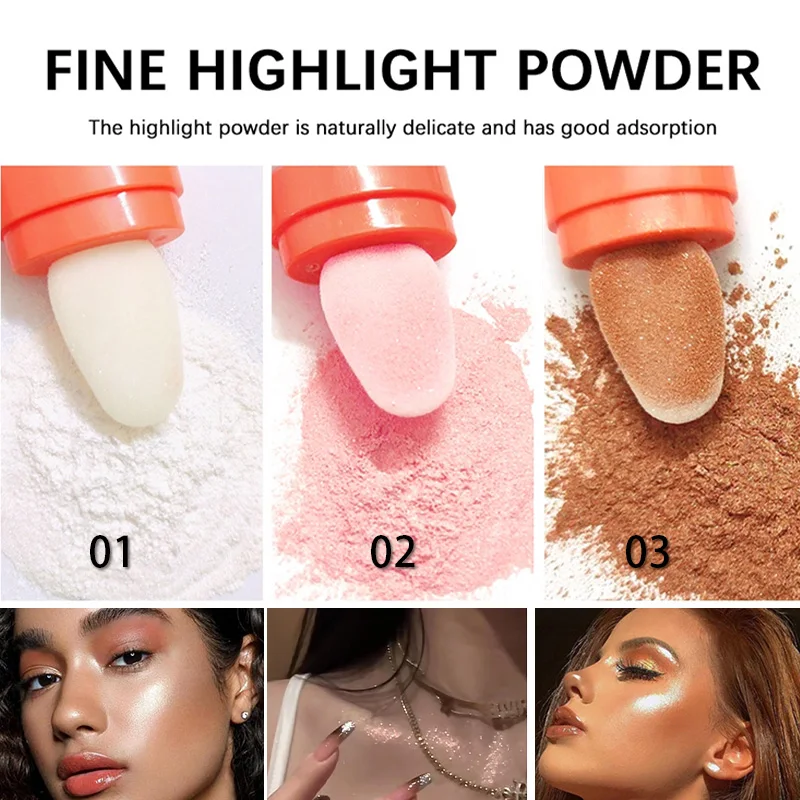 Polvo De Hadas Moonlight Highlighter Powder - Мерцающие Румяна Для Контура Лица И Тела Женщин Стойкий