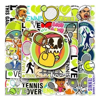 103050pcs sports tennis lovers graffiti stickers scrapbook water cup suitcase laptop diy waterproof stickers wholesale
