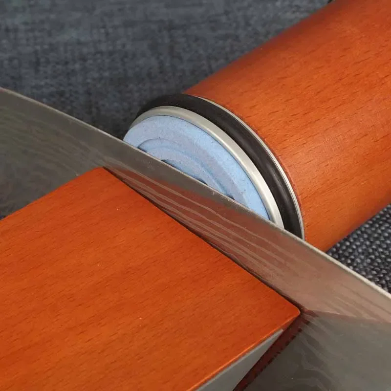 Профессиональная Четырехугольная Точилка Для Ножей С Магнитным Деревянным