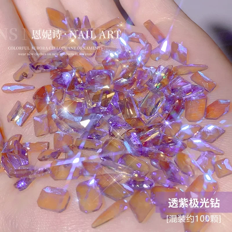 

Mix Crystal AB Nail part Aurora Hybrid Diamond Rhinestones Nail Art Decoration Drop Rhombus Arrow Design Flatback Stones 3D Gems