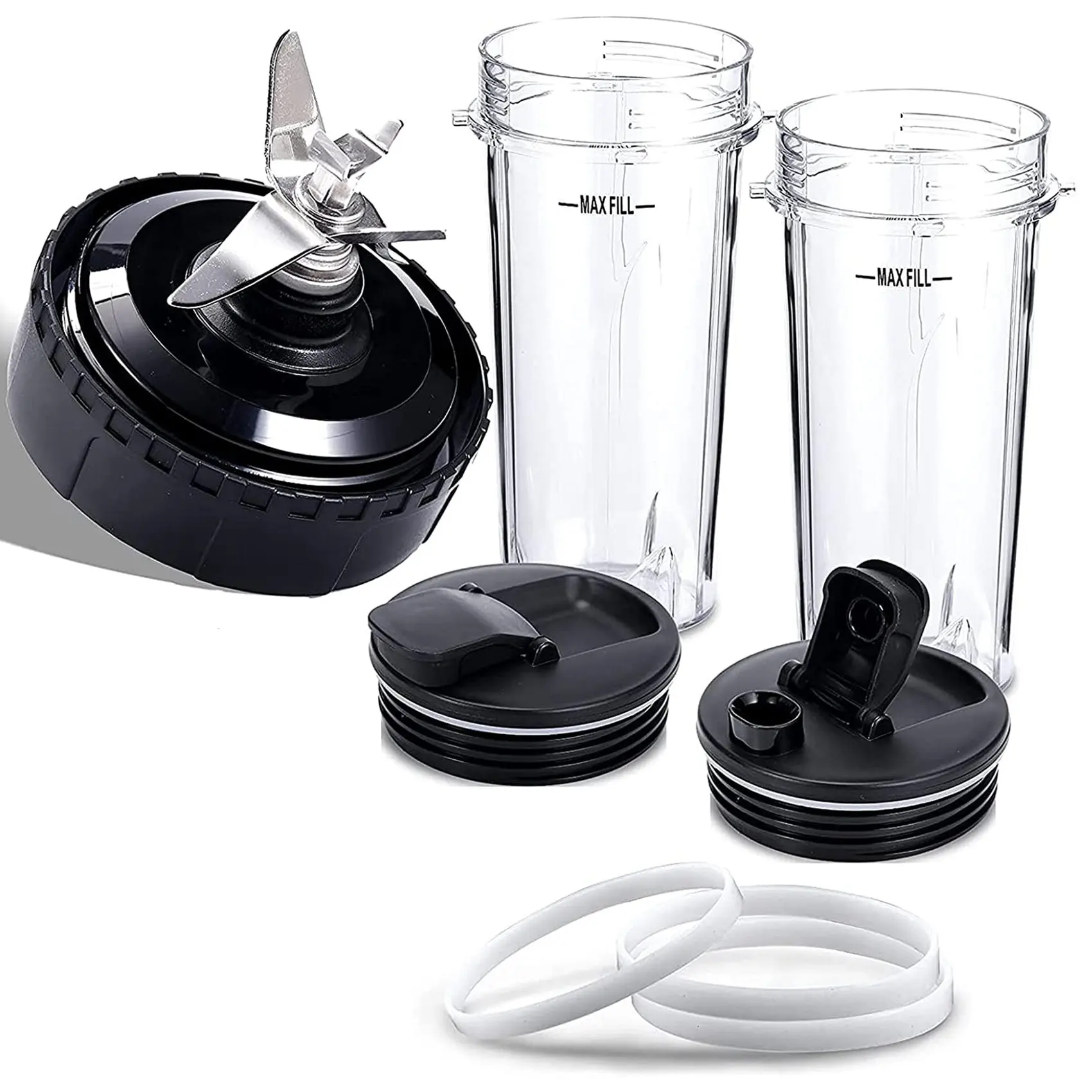Blender Replacement Parts Compatible for Nutri Ninja,5 Fins 