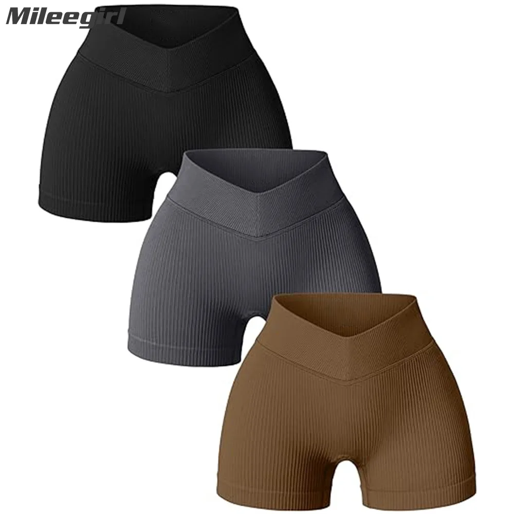 Mileegirl бесшовные шорты для йоги женские