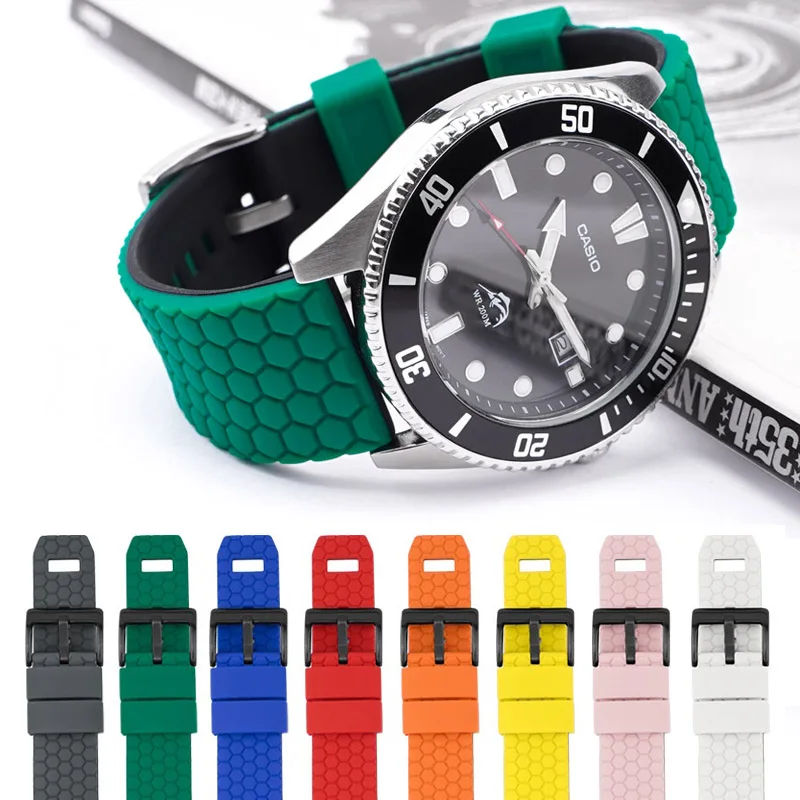 

Hot Sale Silicone Quick Release Watchband for Samsung Huawei Seiko Casio 20mm 22mm for Fossil Strap Replacement Watchband Belt