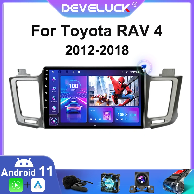Автомагнитола 2 Din Android 11 мультимедийный видеоплеер для Toyota RAV4 RAV 4 2012-2018