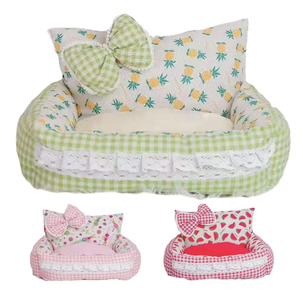 

Super Comfy Princess Dog Bed Sofa High-grade Pet Kennel House Mat for Small Dogs Cat Litter Nest Teddy Chihuahua Bench Puppy Bed