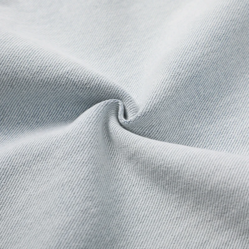 2022 Spring/Summer New Men's Light Baggy Jeans Korean Fashion Streetwear Ripped Denim Cropped Pants Male Brand Clothes