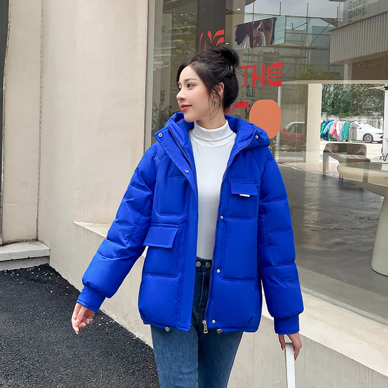 New High Quality Winter Jacket Women Fashion Hooded Jackets Winter Warm Women Coat Clothing Casual Short Parkas