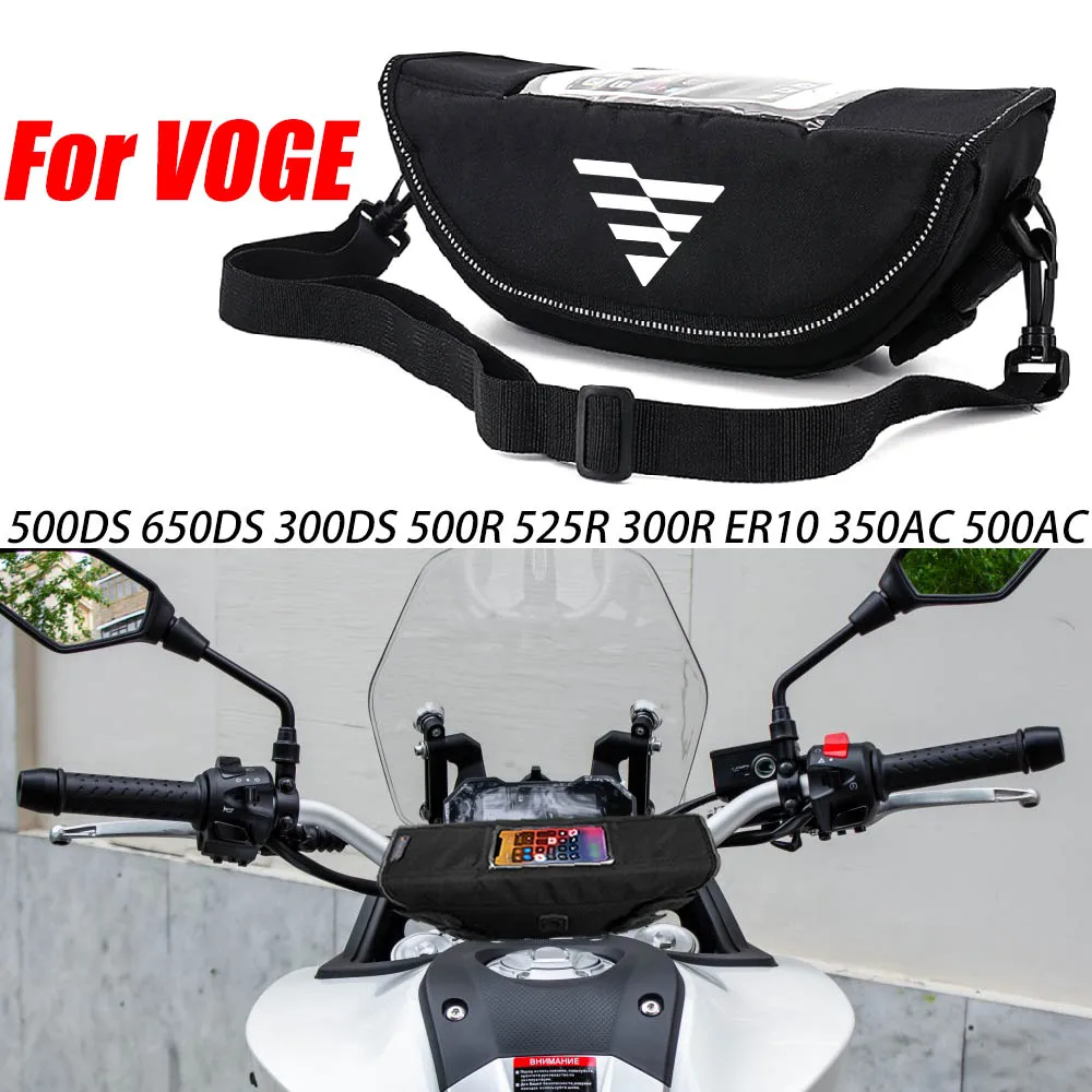 

For VOGE 500DS 650DS 300DS 500R 525R 300R ER10 350AC 500AC Motorcycle accessory Waterproof And Dustproof Handlebar Storage Bag