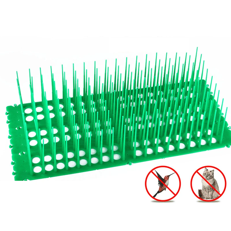 

1Pc Plastic Anti Cat Spike Mats Balcony Window Sill Eaves Garden Fence Protective Net Anti-falling Bird Repellent Wall Spikes