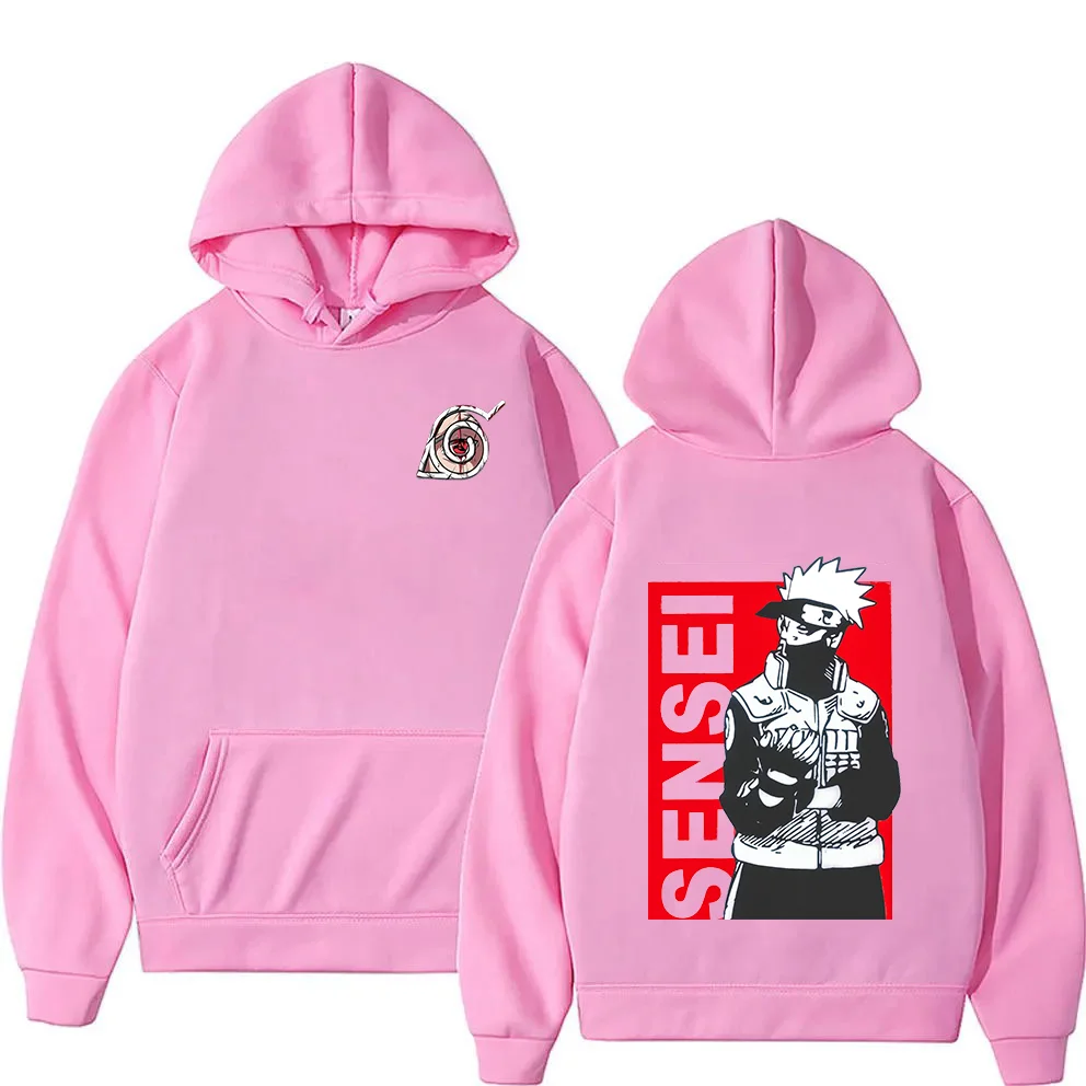 Новинка 2024 толстовка с капюшоном Наруто Hatake Kakashi модным принтом для мужчин и