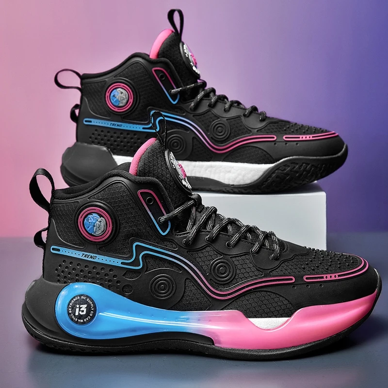 High-quality Men Basketball Shoes for Men Brand Designer Basket Boots Male Chunky Sneakers Outdoor Training Shoes Male Footwear