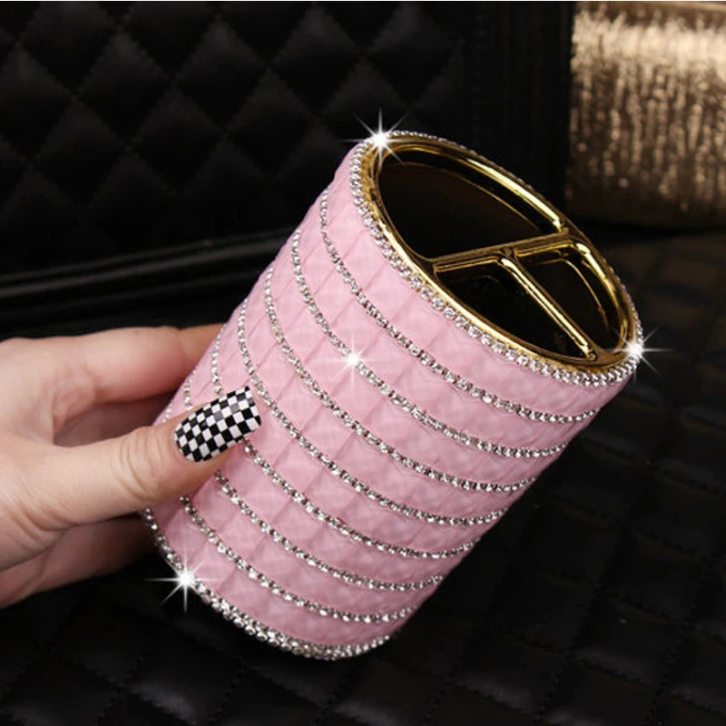 Storage Box Pen Holder Beauty Brush Storage Bucket Desktop Makeup Organizer Office Supplies Gift