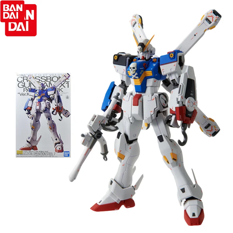 

Bandai Gundam Assembled Model Figure MG 1/100 Crossbone Gundam X1 PATCHWORK Ver.Ka Genuine Model Ornaments Children Toys