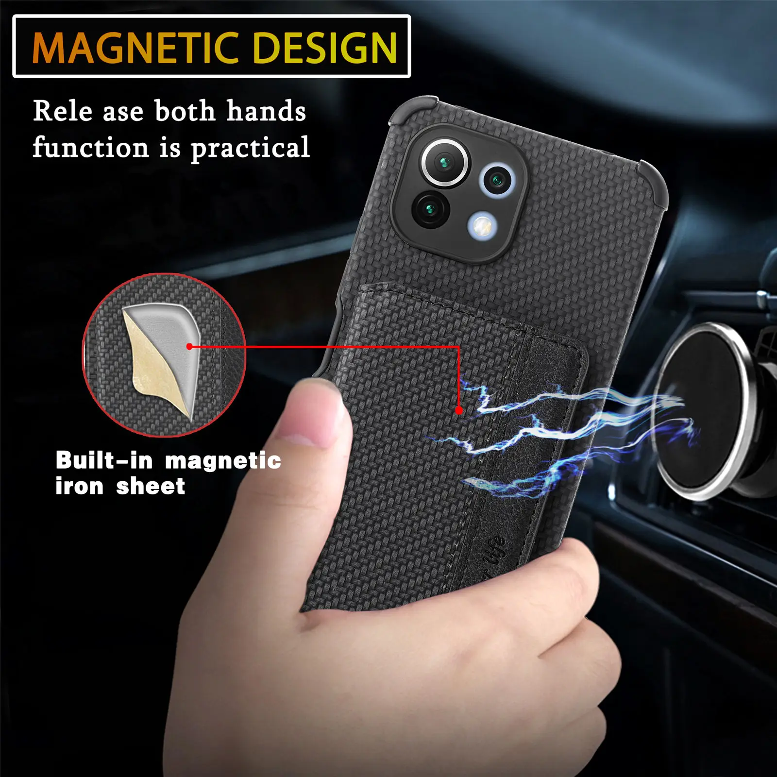 Magnetic Wallet Phone Fundas for Xiaomi Mi 13 12 11 Lite 10T Pro 10i Poco M3 X3 NFC M5 Card Holder Case PU TPU Shockproof Coque