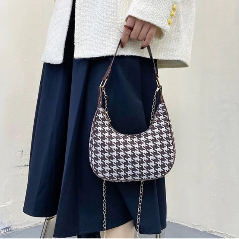 

New Fashion Women Bag Plaid Printing Shoulder Bag Crossbody Messenger Bags Casual Small Square Mobile Phone Coin Purse