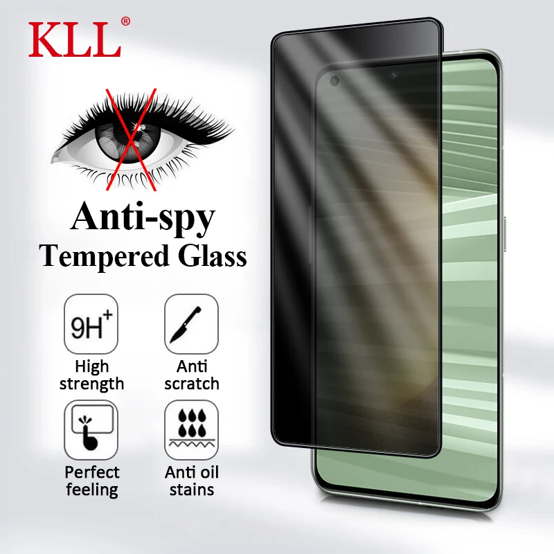 

Privacy Screen Protectors for Realme GT Neo 5 3 2t 10 9 8i Q5 Q3S C33 C55 Anti Spy Tempered Glass for Realme GT2 Pro GT 3 Film