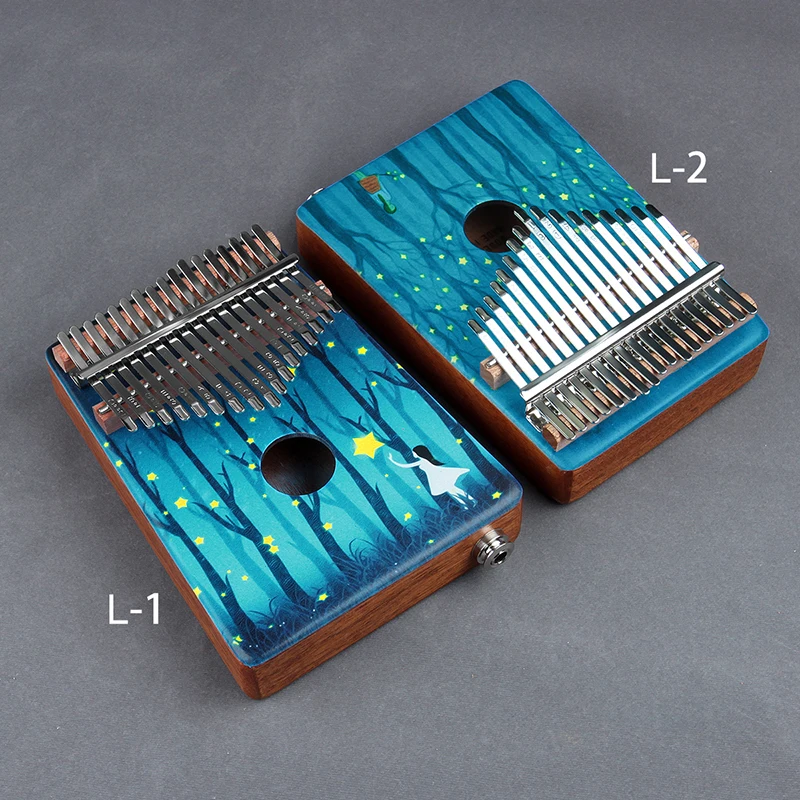 

17 Keys Kalimba Thumb Piano High-Quality Wood Mahogany Body Thumb Piano Musical Instrument Kalimba Accessories With Audio input