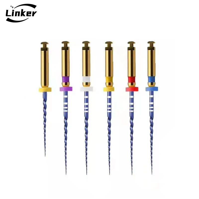 

6Pcs/Pack Dental NiTi Engine Use Heat Activated Rotary File Endodontic Root Canal Files