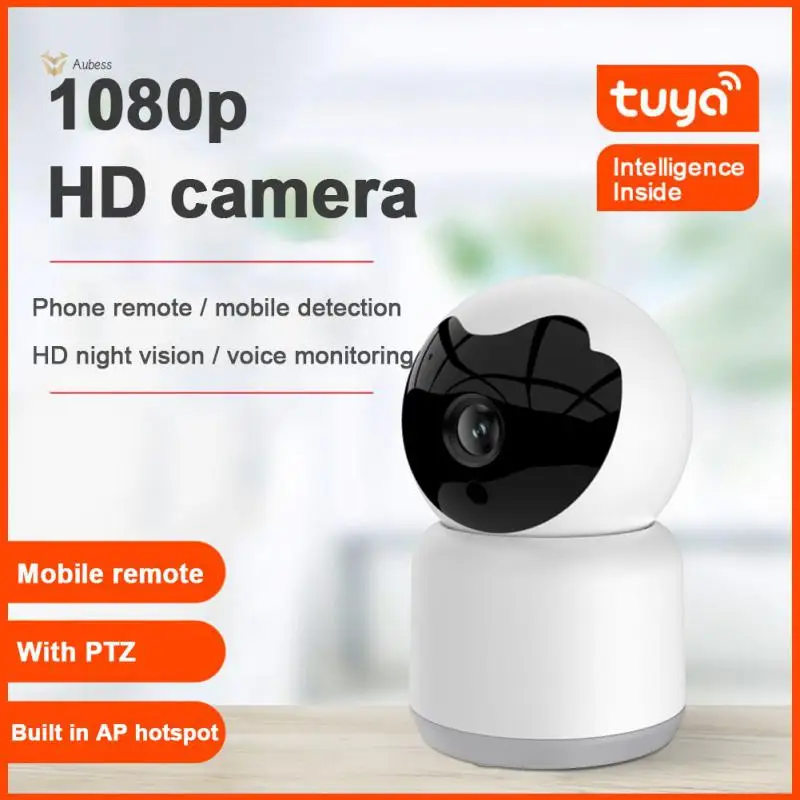

Surveillance Camera Tuya Smart Camera Two Way Audio 2mp Ip Camera Smart Home Wifi Wireless Baby Monitor Night Vision