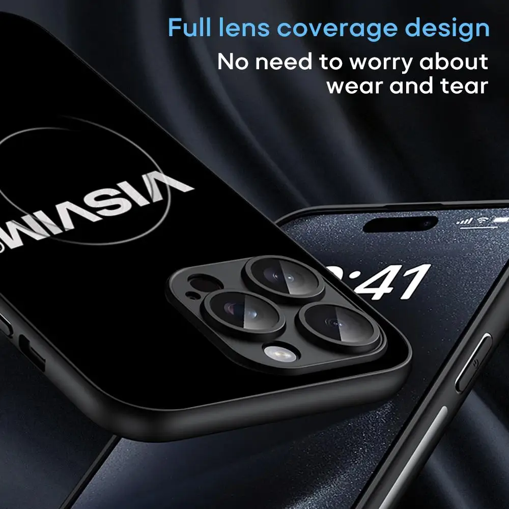 Простой чехол для телефона visvim ins iPhone 16 15 14 13 12 11 Plus Pro Max Magsafe из овчины