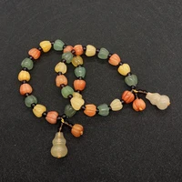 natural stone agate angel stone chili bead bracelet men and women gourd pendant beaded bracelet yoga jewelry handmade gifts