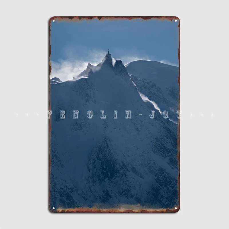 

Миди-постер Aiguille Du, металлический плакат, Настенный декор для кинотеатра, настенная пещера, Забавный оловянный плакат